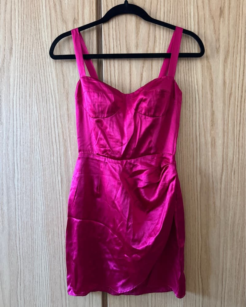 Reformation Fonda Mini Dress (rhubarb) - Image 2