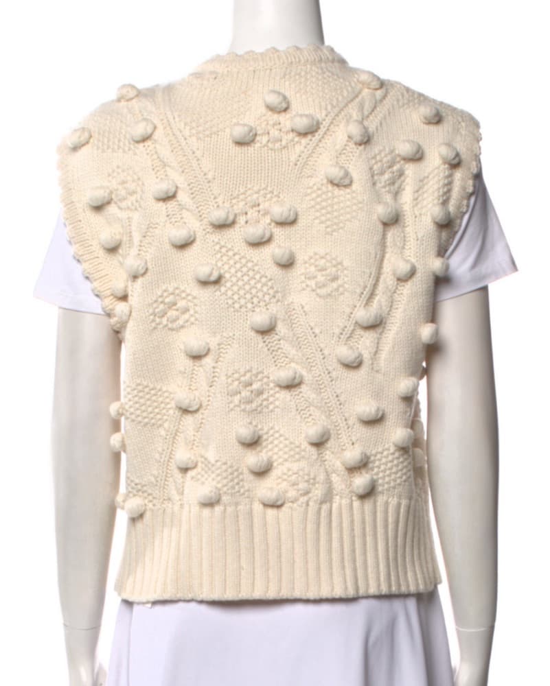 Rebecca Taylor Embellished Knit Vest - Image 4