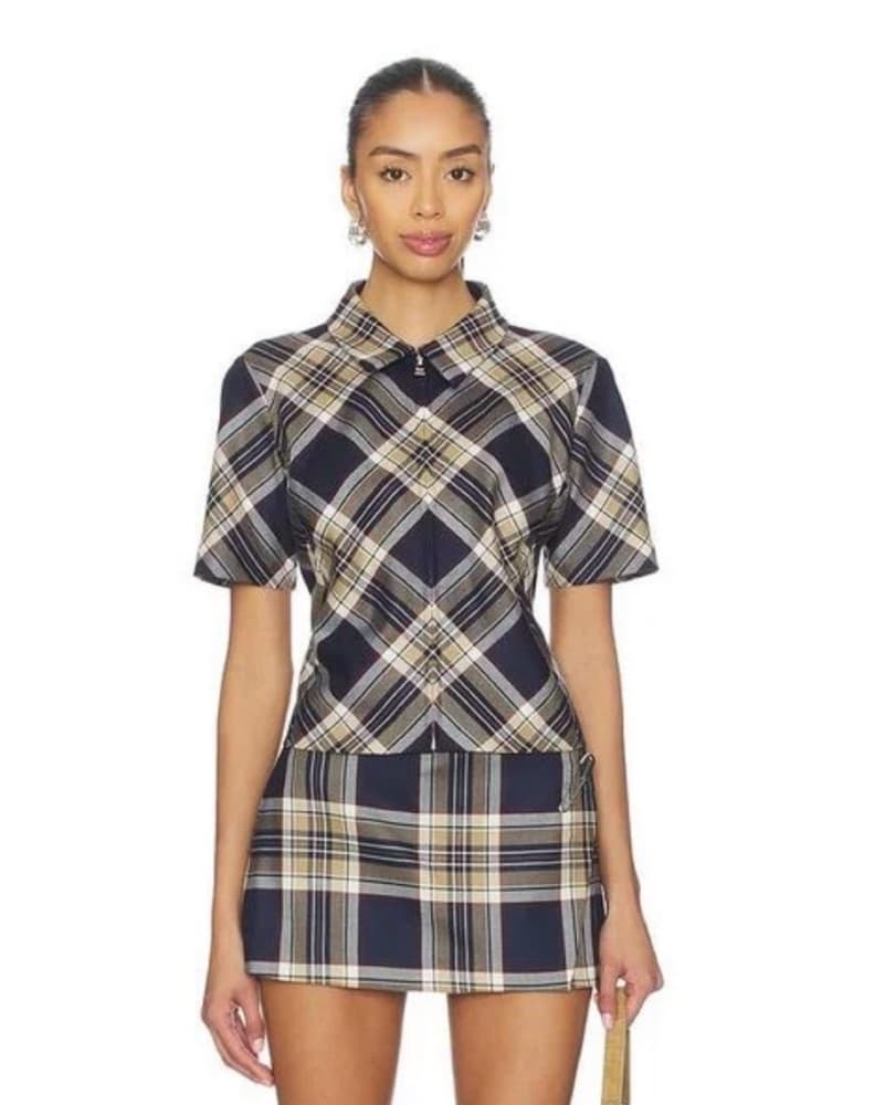 FRAME The Checkmate Top & Skirt  - Image 3