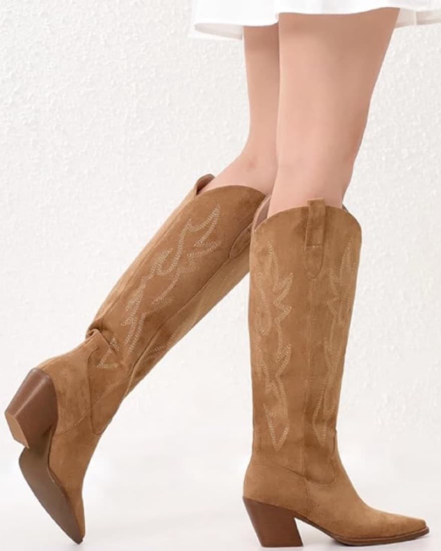 Tan Cowboy Boots - Image 5