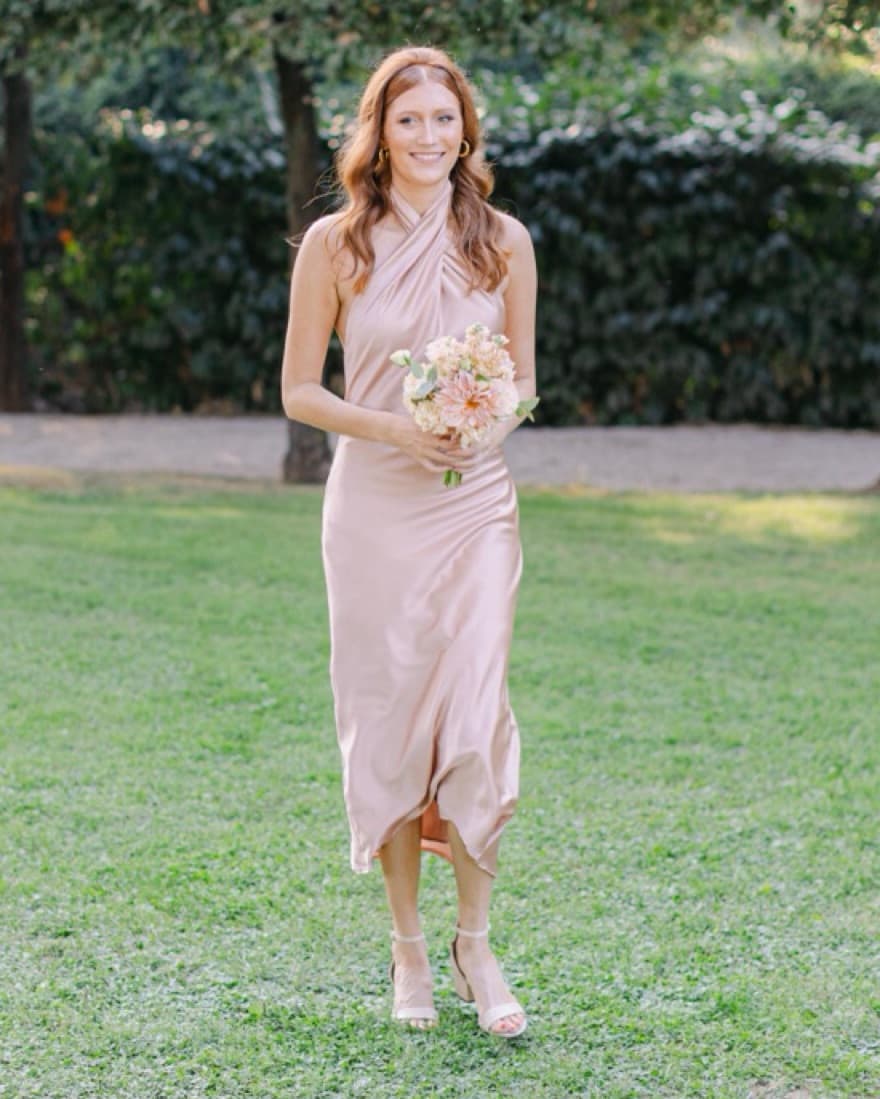 Show Me Your Mumu Halter Midi Dress  - Image 1