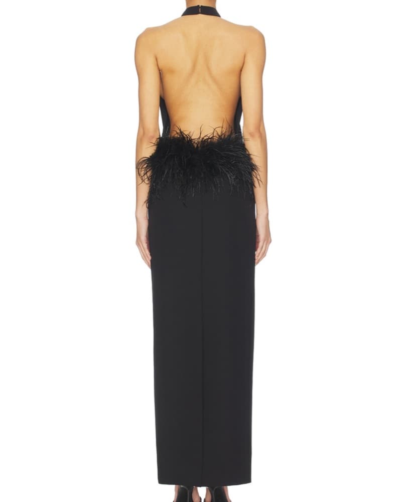 Fauzia Maxi Dress in Black - Image 3