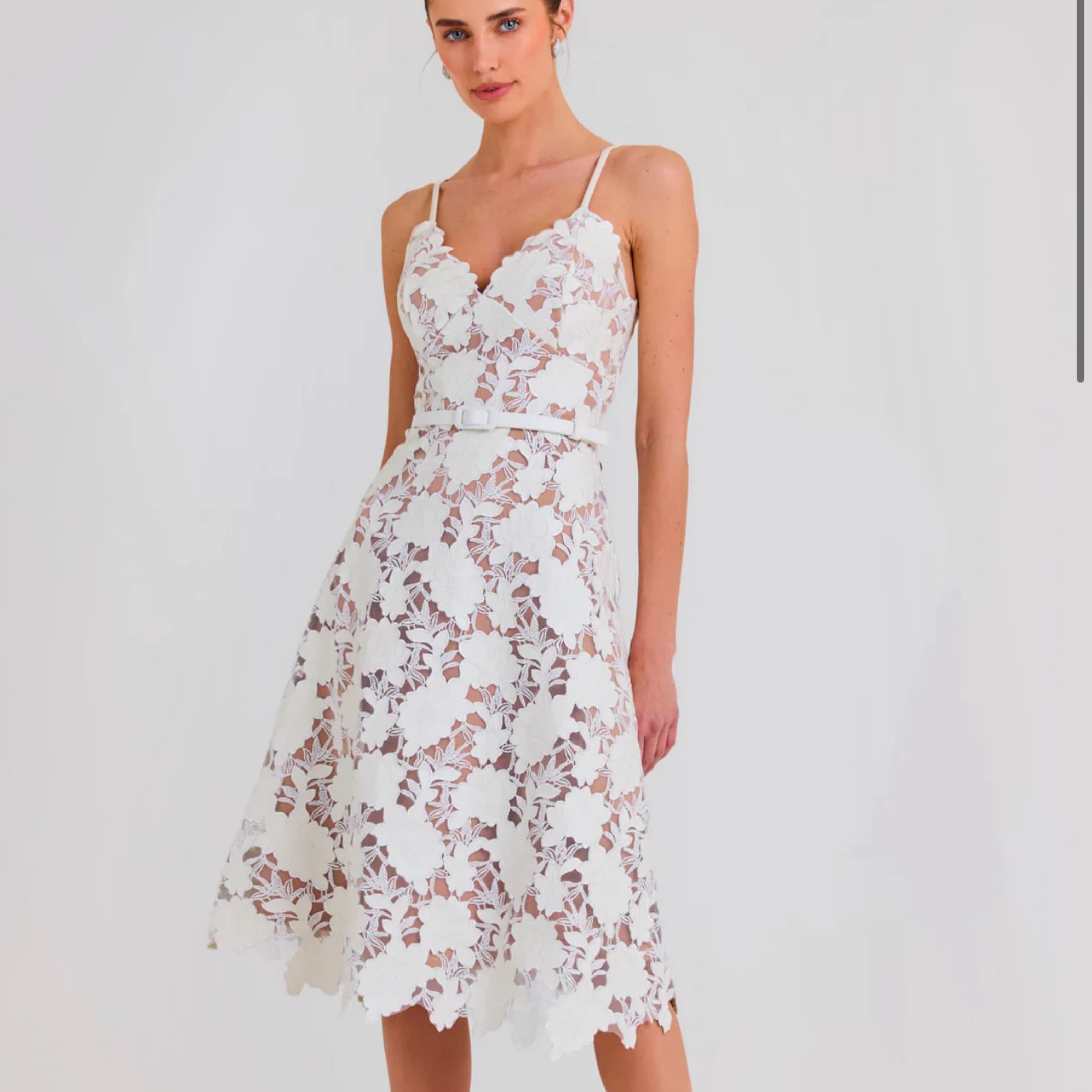 Emroidered $575 White Dress - Image 3