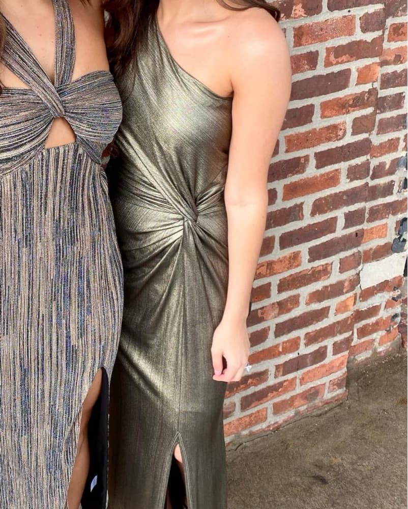 Gold Metallic Gown - Image 2