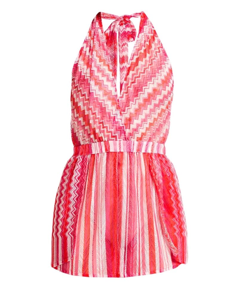 Missoni Vibrant Zig-Zag Halter Romper - Image 3