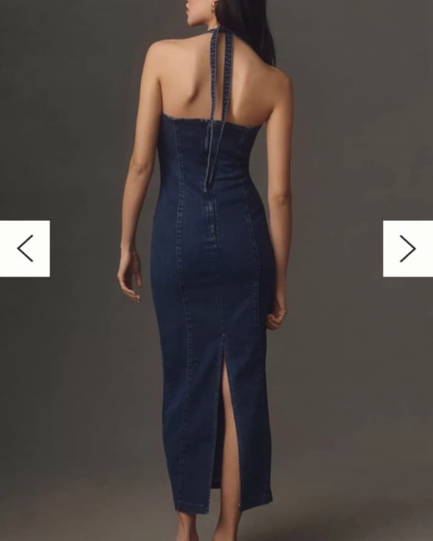 Reformation Evita Denim Dress - Image 3