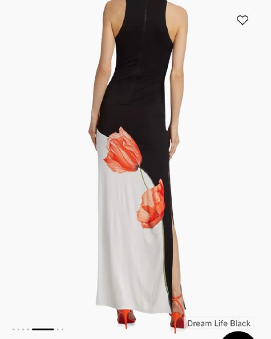 Flower Print Dress - Image 3