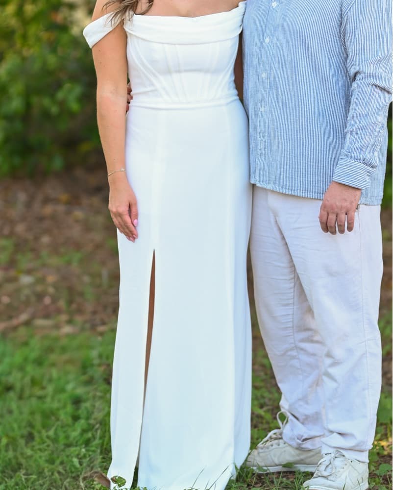 White Gown - Dress The Population - Image 3