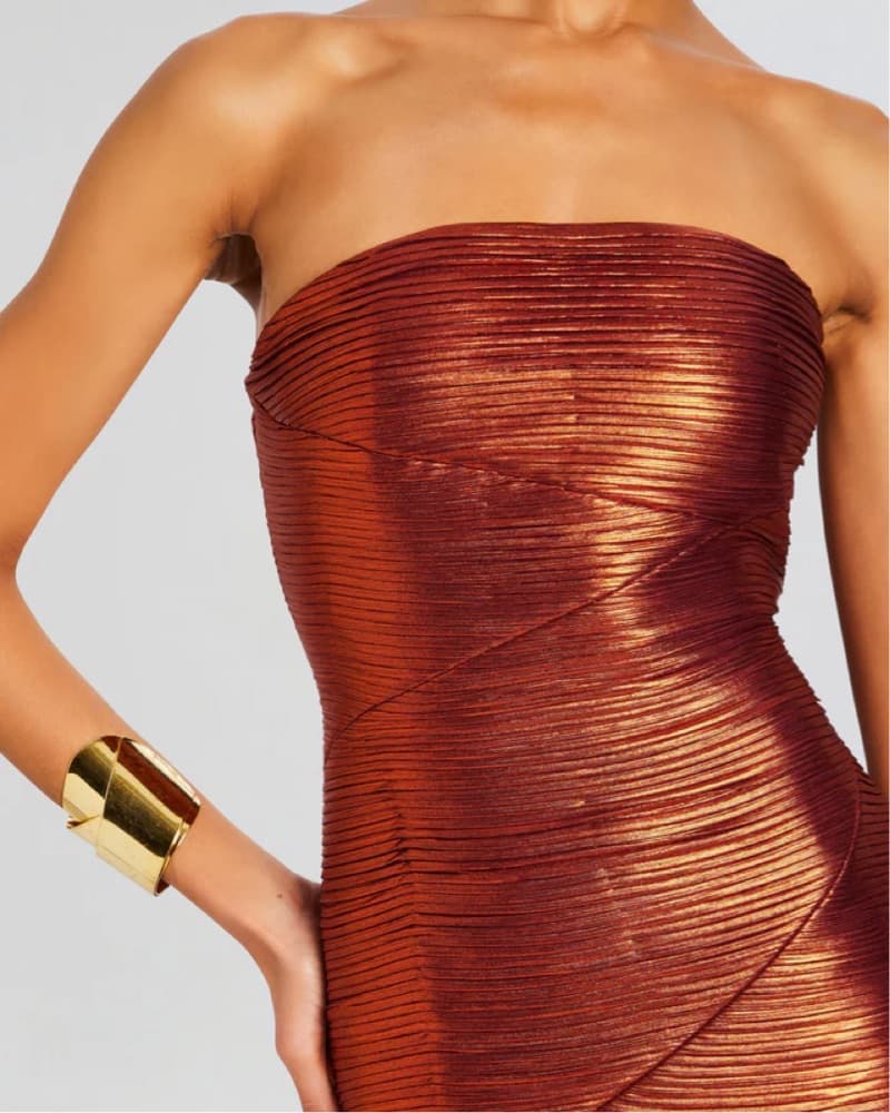 Retrofete Chantal Rust Dress - Image 3