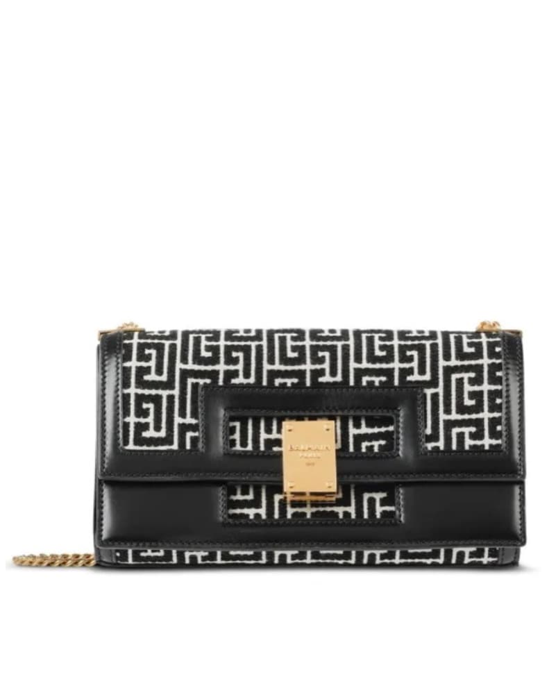 Balmain bifold monogram shoulder bag - Image 1