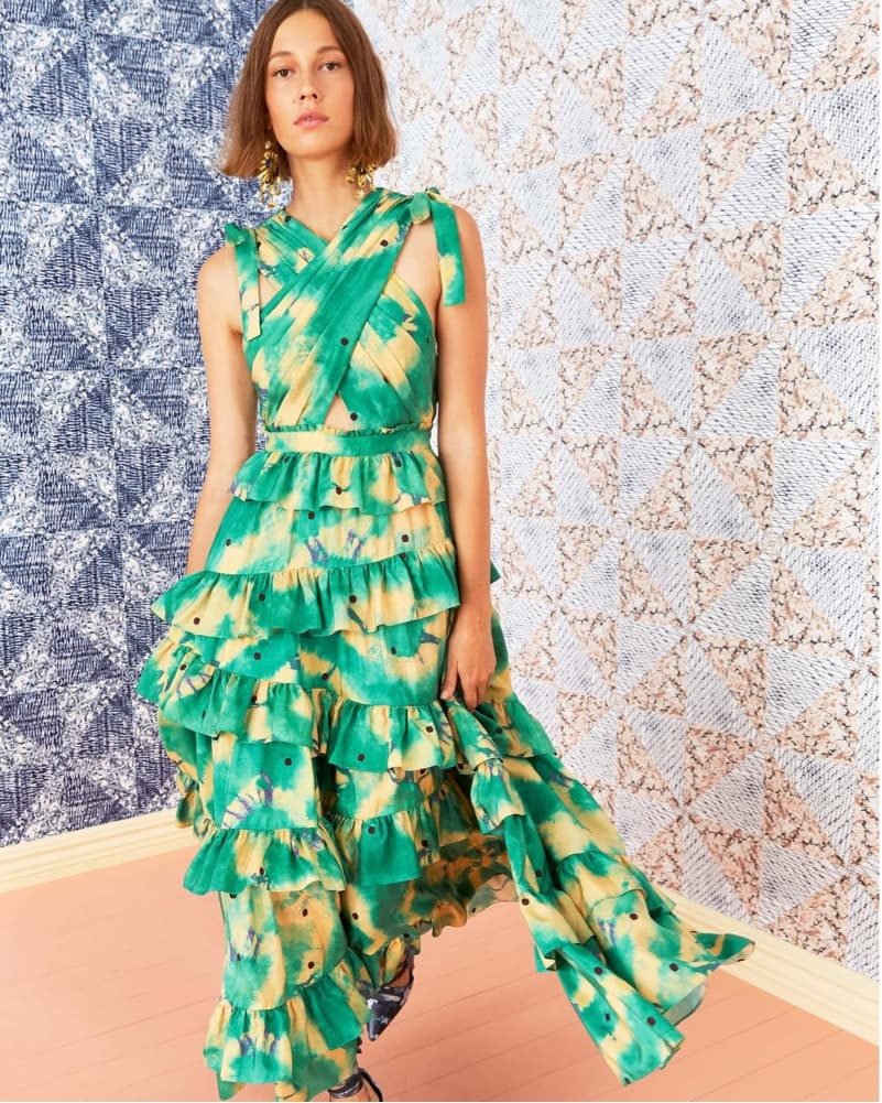 Ulla Johnson Zahra Tie Dyed Silk Dress - Image 2