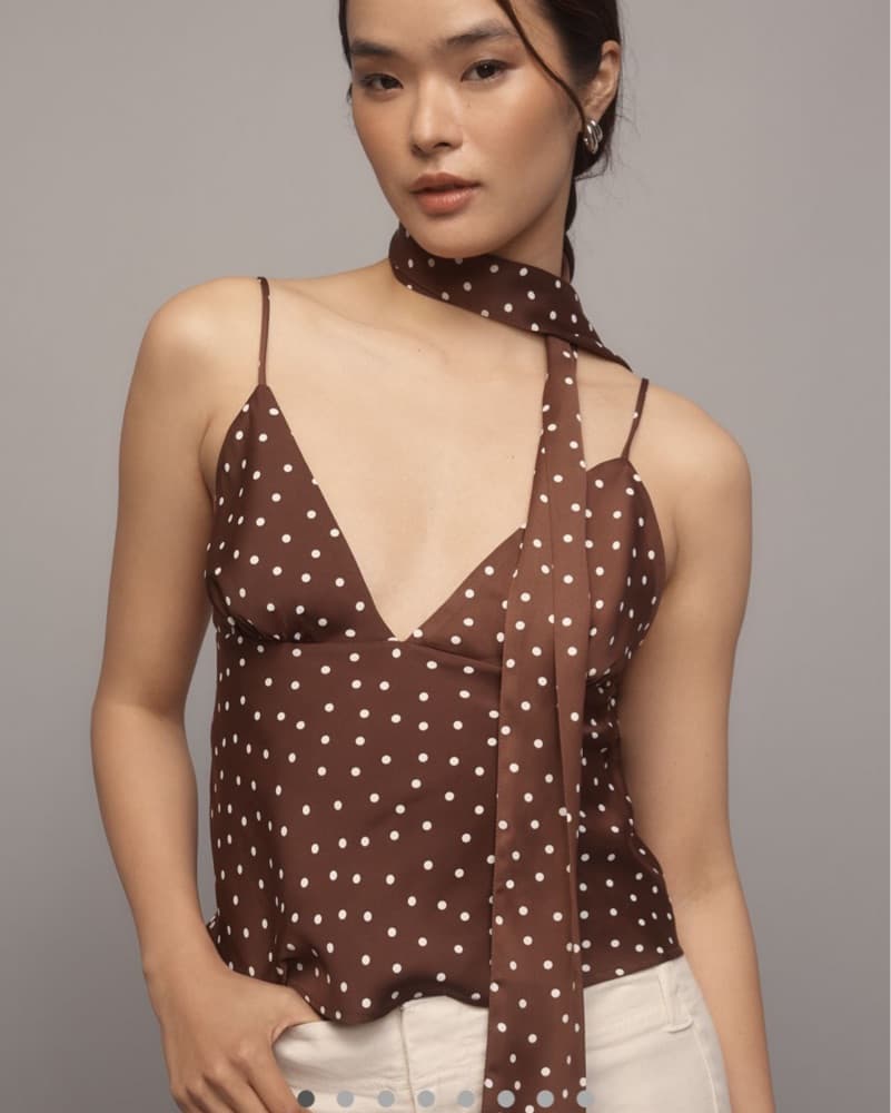 Silk Top With Matching Scarf - Image 1