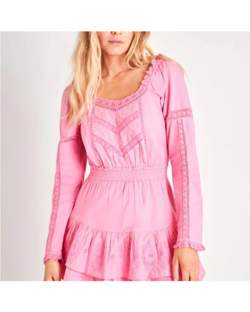LoveShackFancy Sayana Cotton Mini Dress - Image 1
