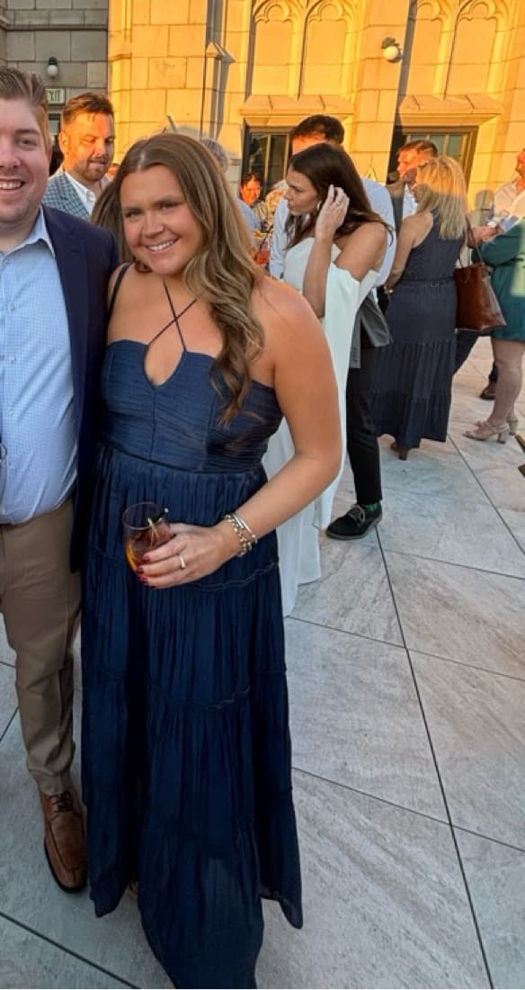 Glamorous Navy Blue Maxi Dress - Image 2