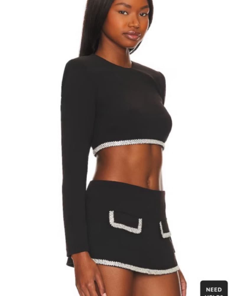 x Rachel Cosette Skort in Black - Image 2