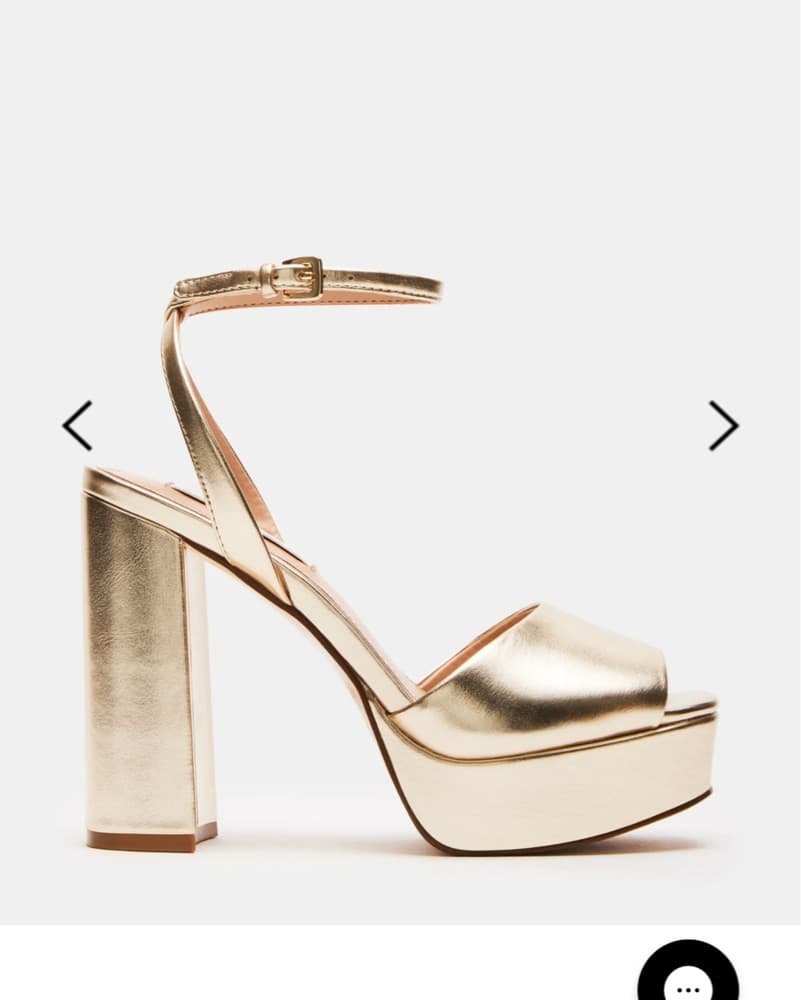 Gold Platform Sandals - Image 3