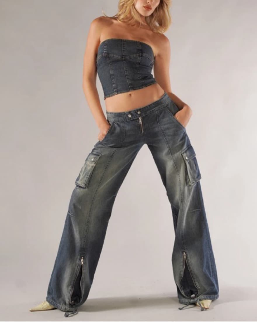 Low Rise Parachute Jeans Revice Denim - Image 4