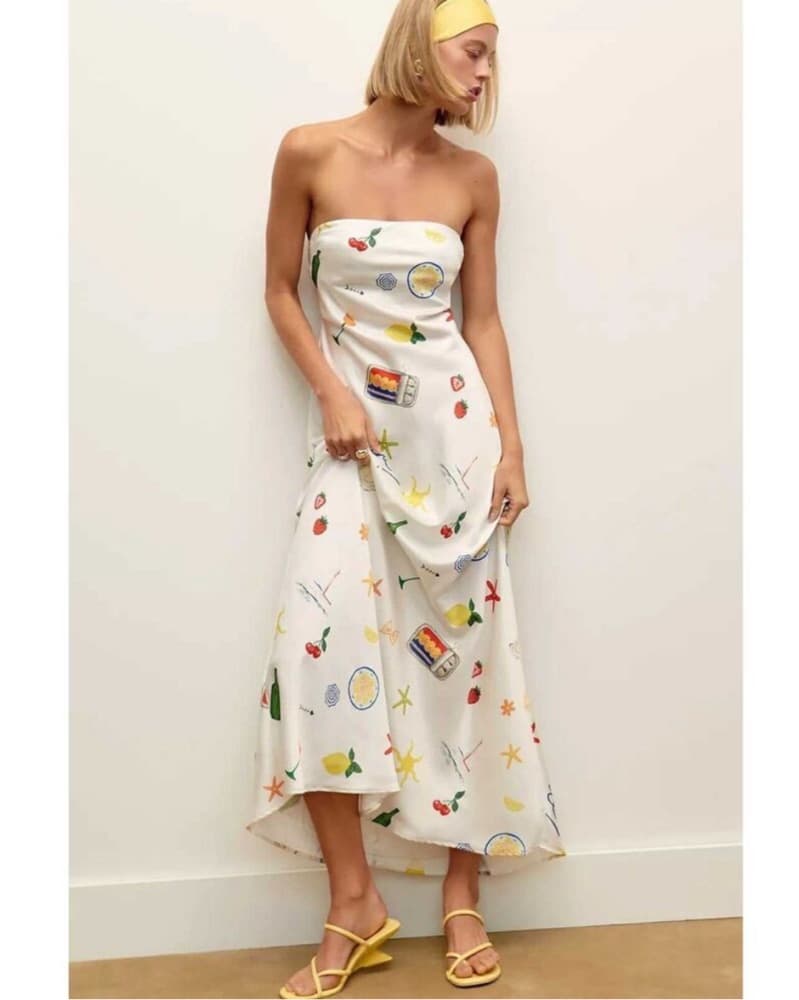 For Love And Lemons Strapless Maxi Dress - Image 1