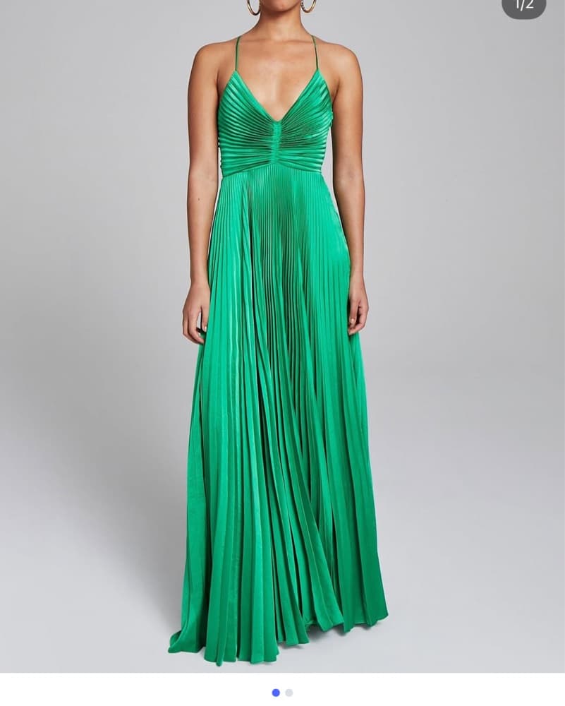 Green Floor Length Gown - Image 1