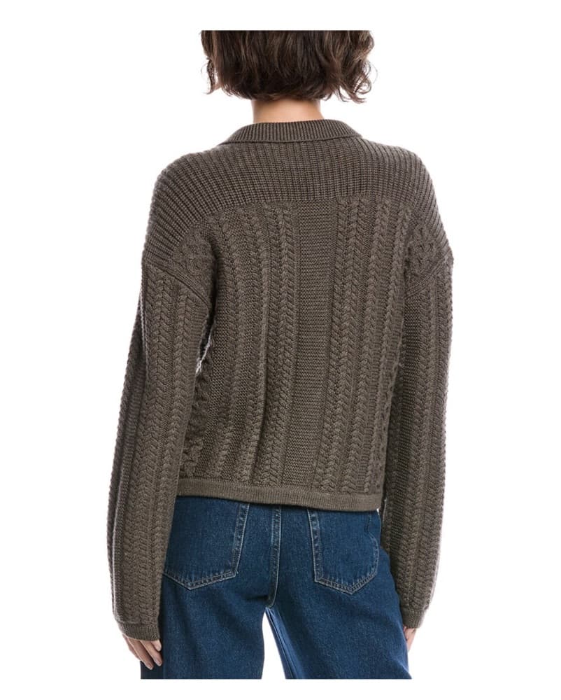 rag & bone Kerry Cable Wool Cardigan - Image 2