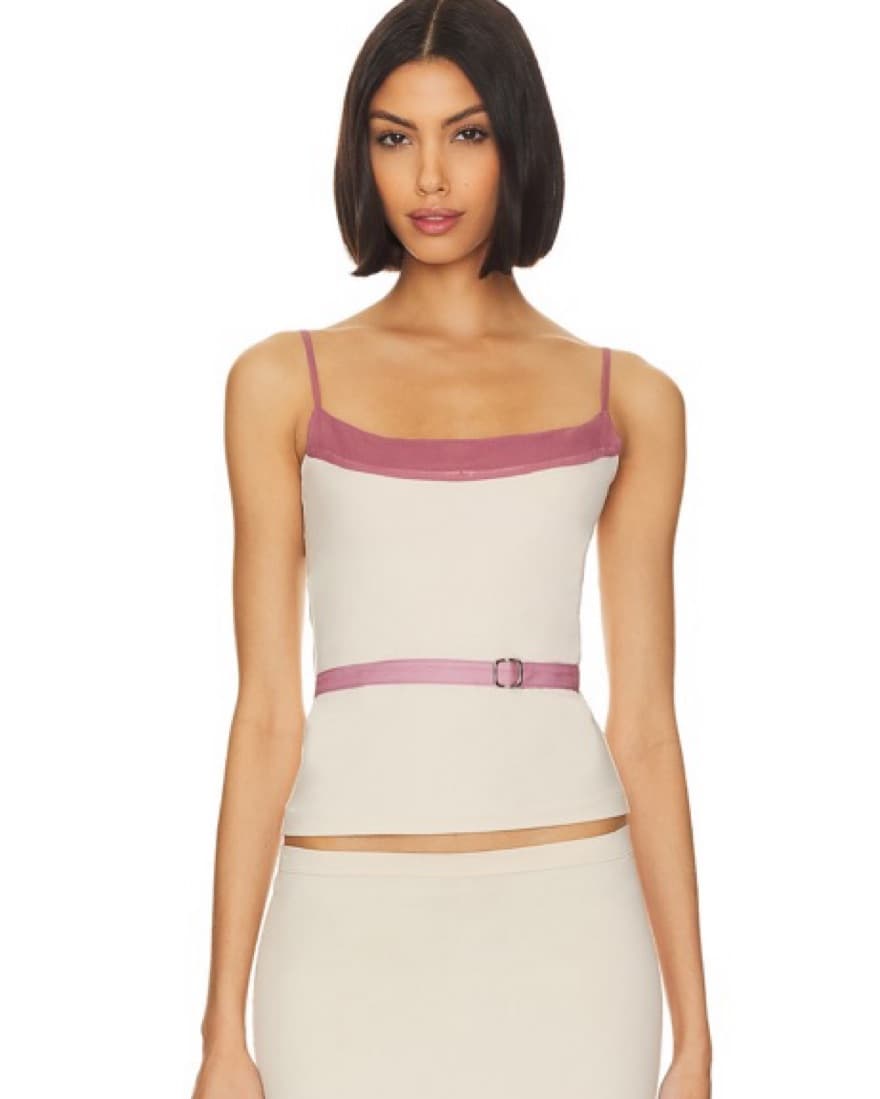 Cutest Pink & White Tank - Image 2