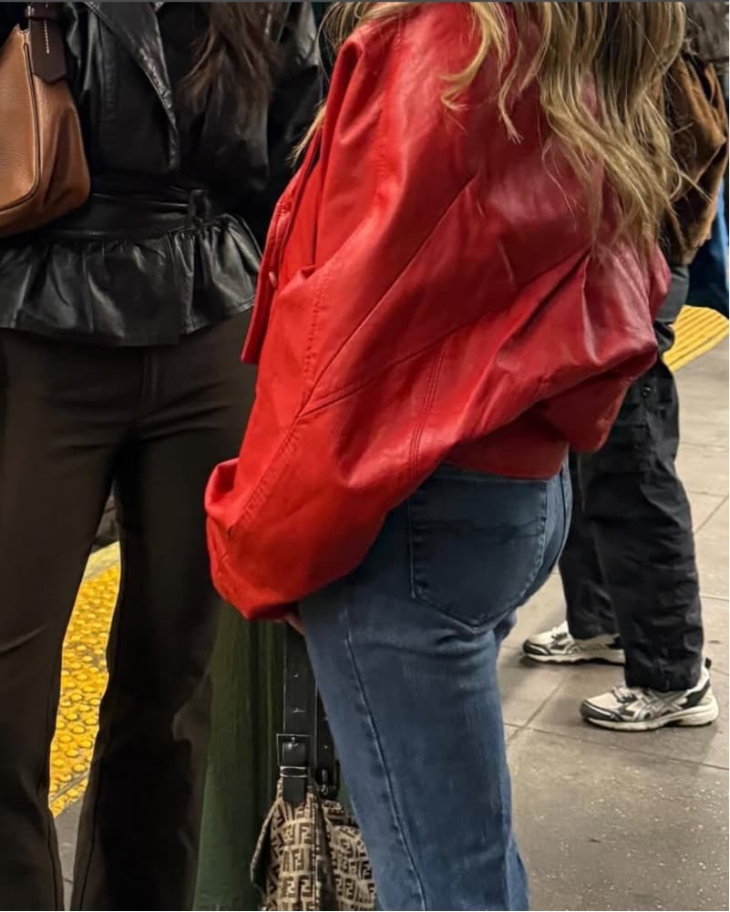 Vintage Red Leather Jacket - Image 3