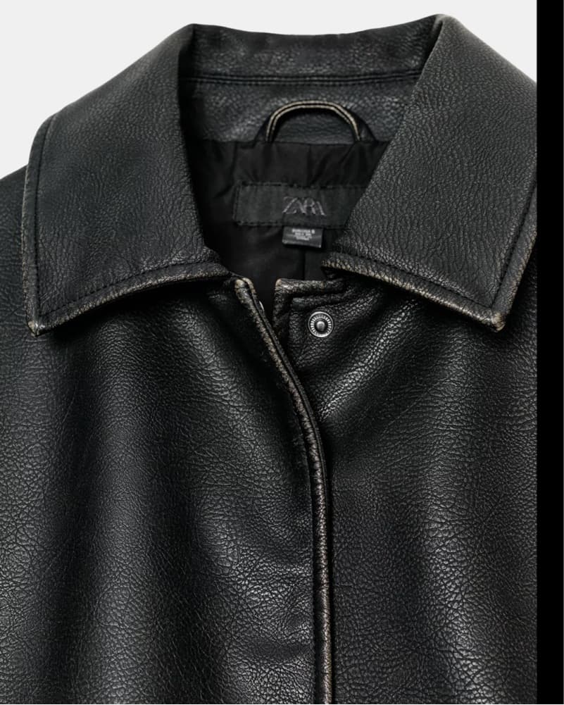 Zara Leather Jacket - Image 3