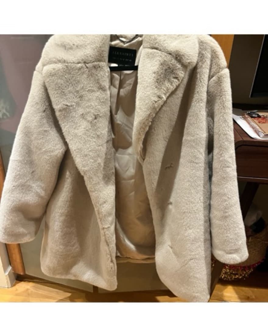 All Saints Faux Fur Jacket  - Image 4