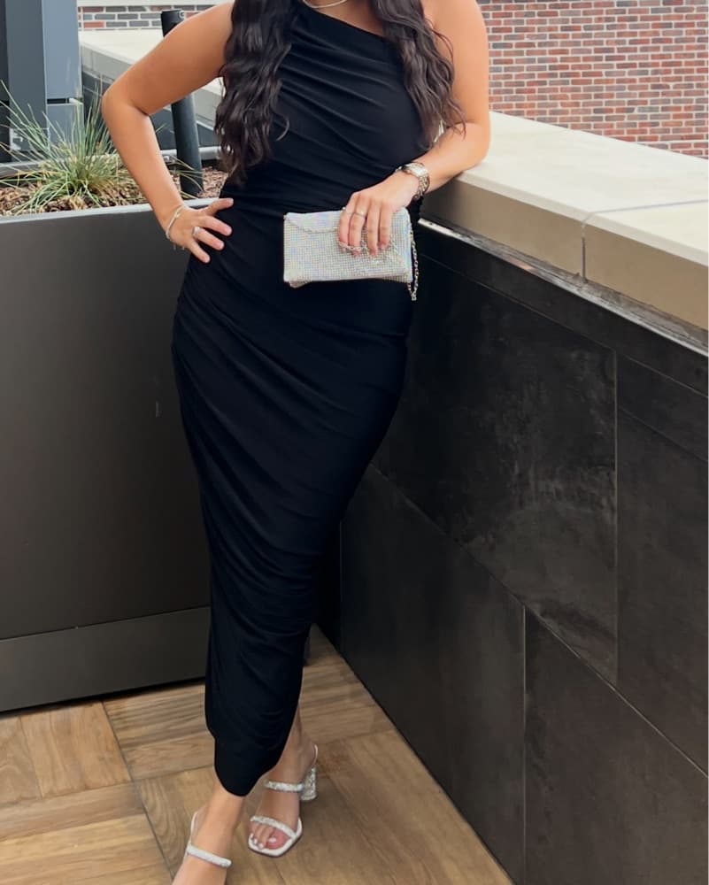 Norma Kamali Black Gown - Image 2