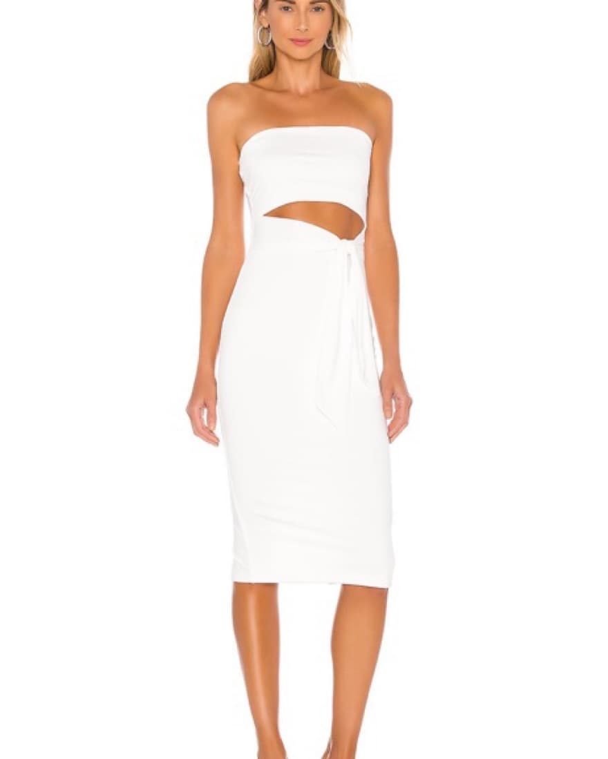 superdown White Midi Dress - Image 1