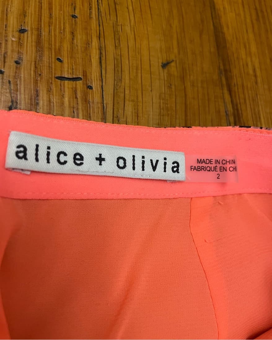 Alice + Olivia Elana Mini Skirt Size 2  - Image 3