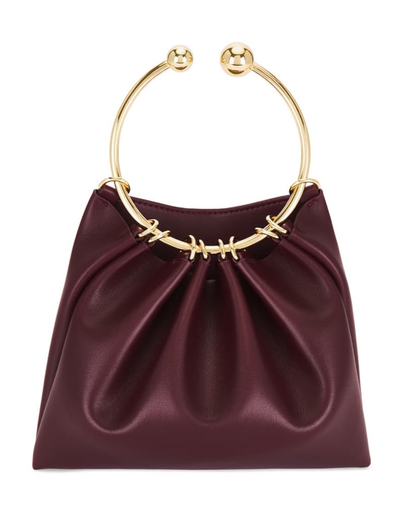 Burgundy Ring Handle Bag / Clutch  - Image 1
