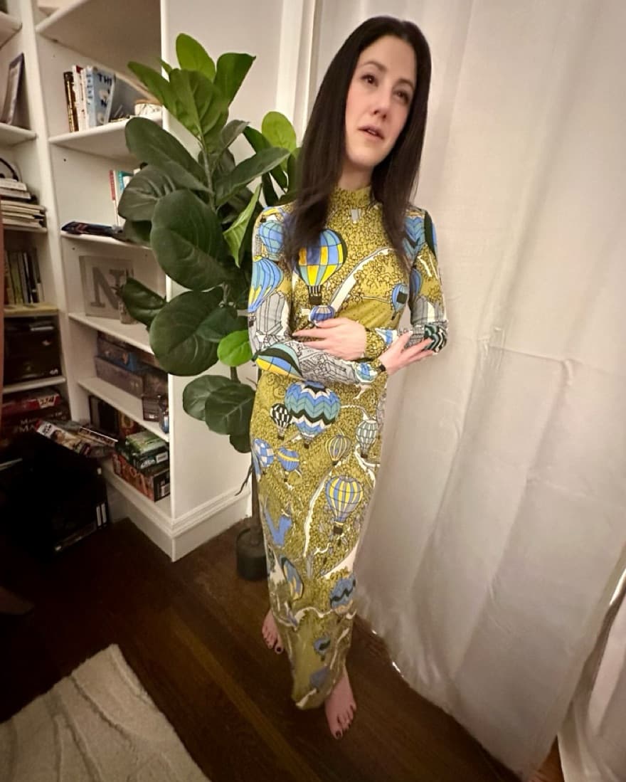 Fun Patterned Maxi Dress - Image 1