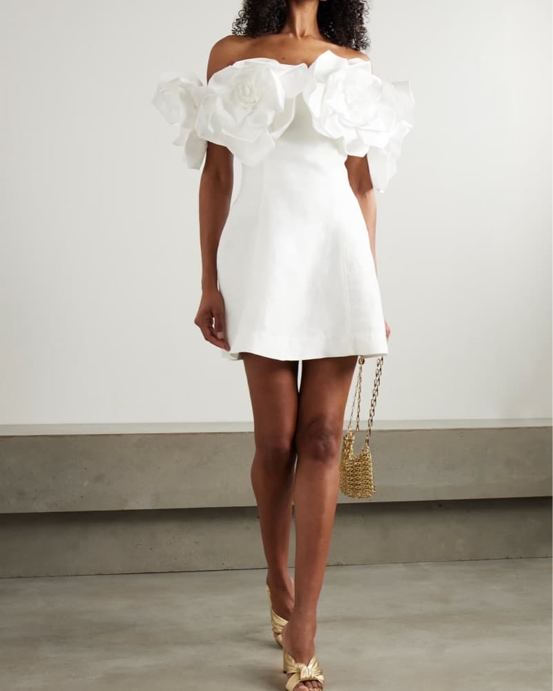 AJE Etta White Mini Dress  - Image 2