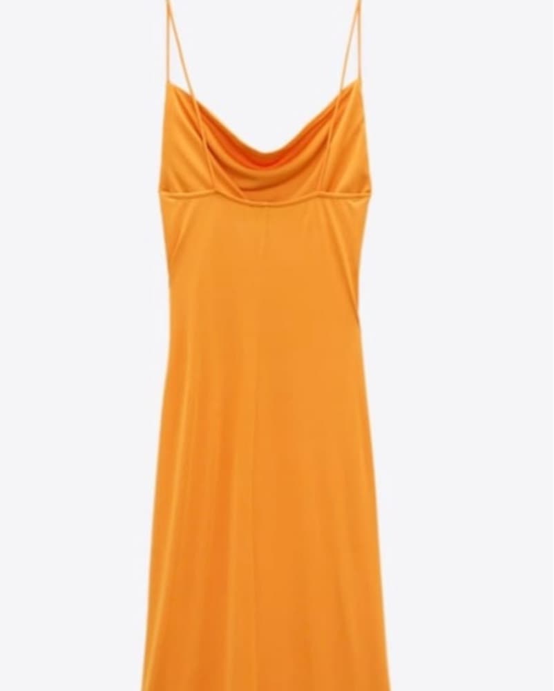 Orange Midi  Dress From Zara - Image 2