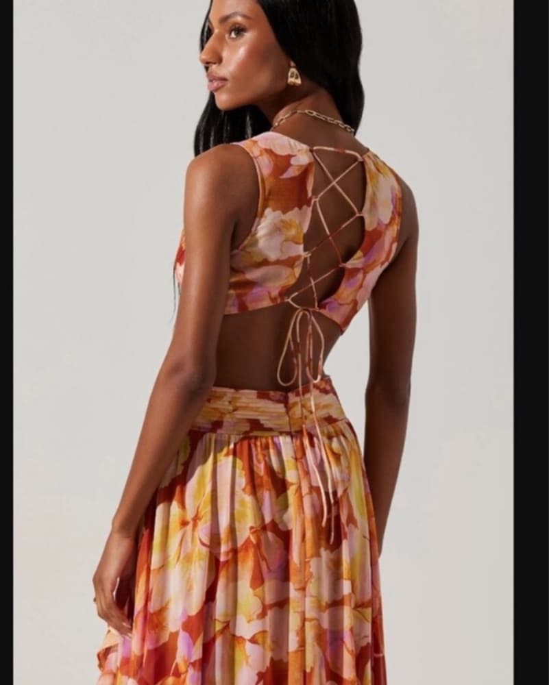 Vibrant Floral Maxi Dress - Image 3