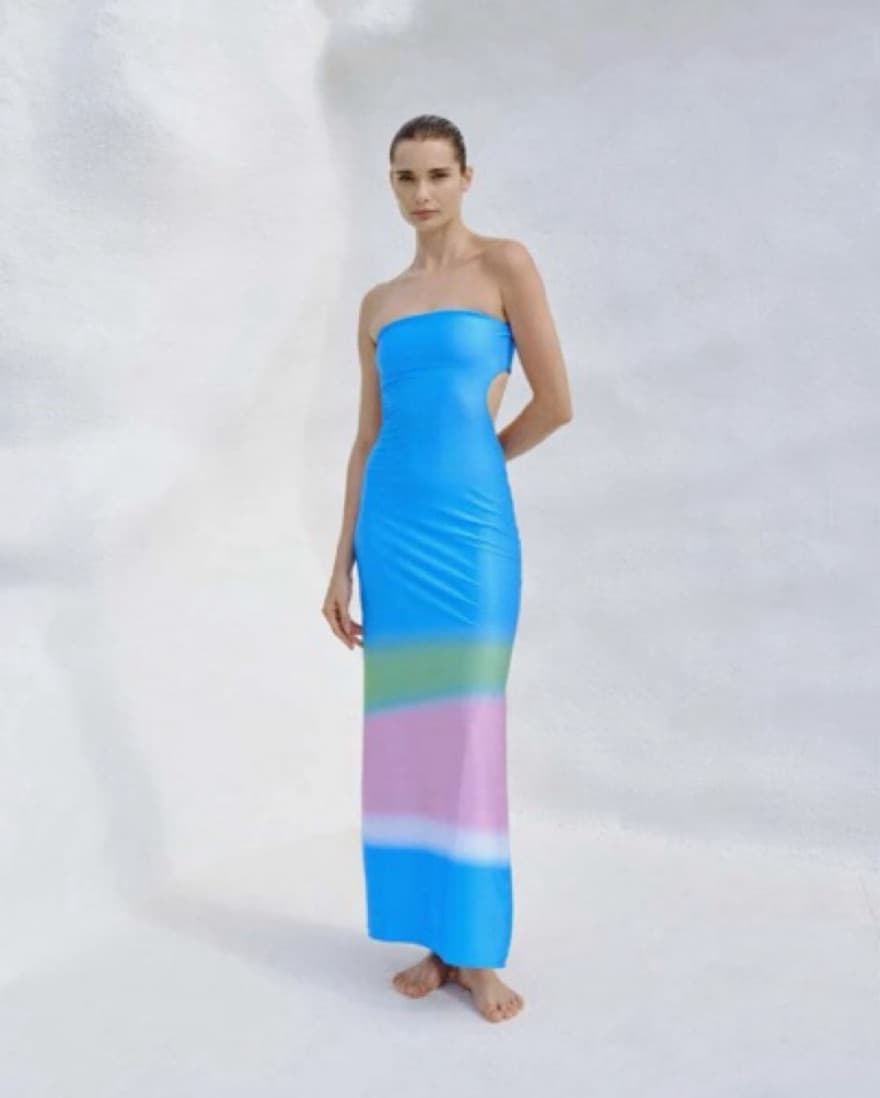 Baobab Mambo Maxi Dress Blue - Image 1