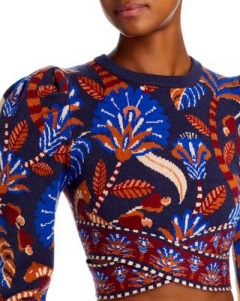 Farm Rio Nature Beauty Knit Crop Top - Image 3