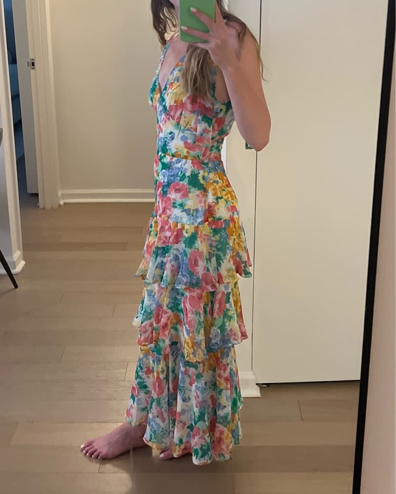 Wayf Floral Teired Dress  - Image 4