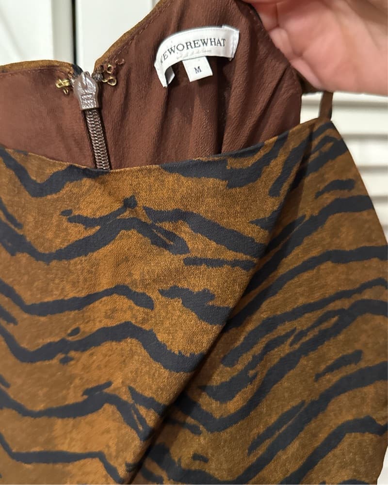 Tiger Print Mini Dress - We Wore What - Image 2