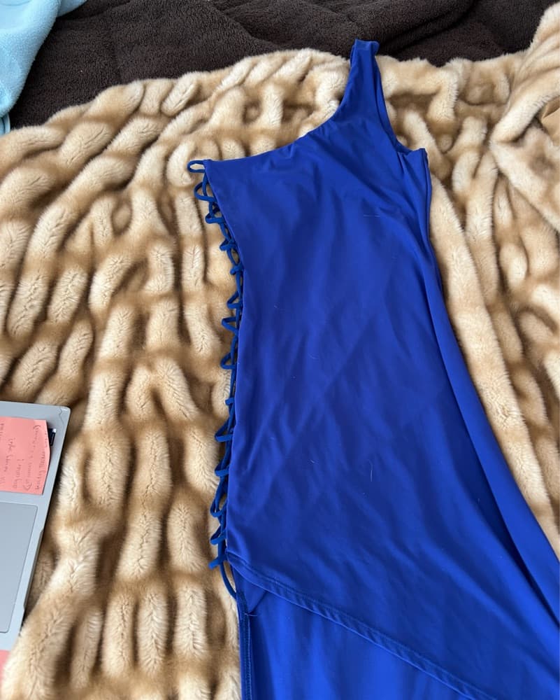 Vintage Side Slit Dress - Image 2