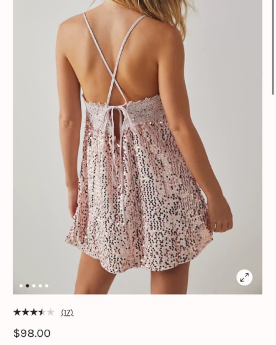 That girl sequin slip pink sold out - Image 2