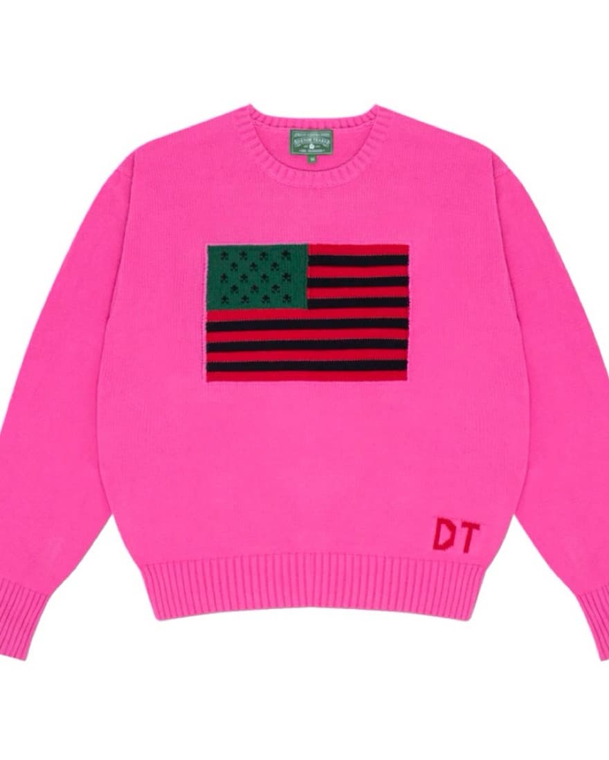 Denim Tears Pink PanAfrica Sweater - Image 1