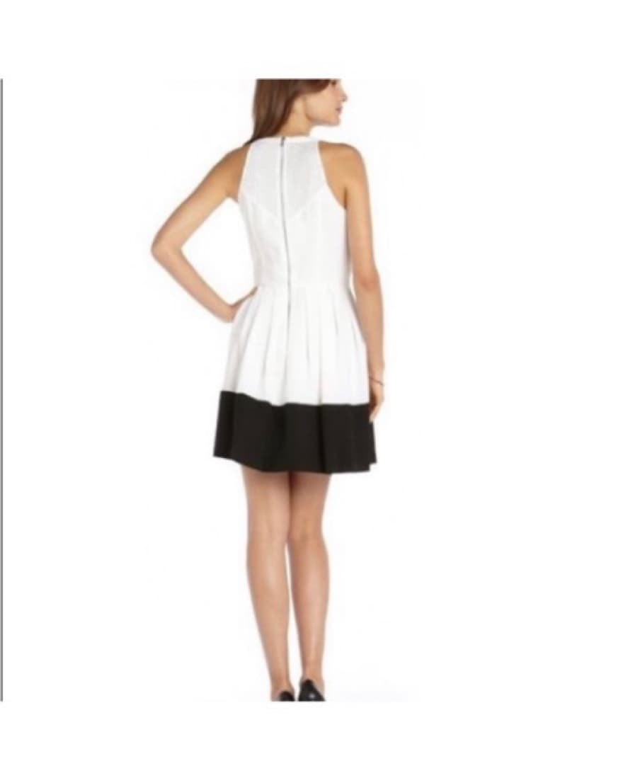 Ali Ro White Dress Mesh Detail, Sz 4 - Image 6
