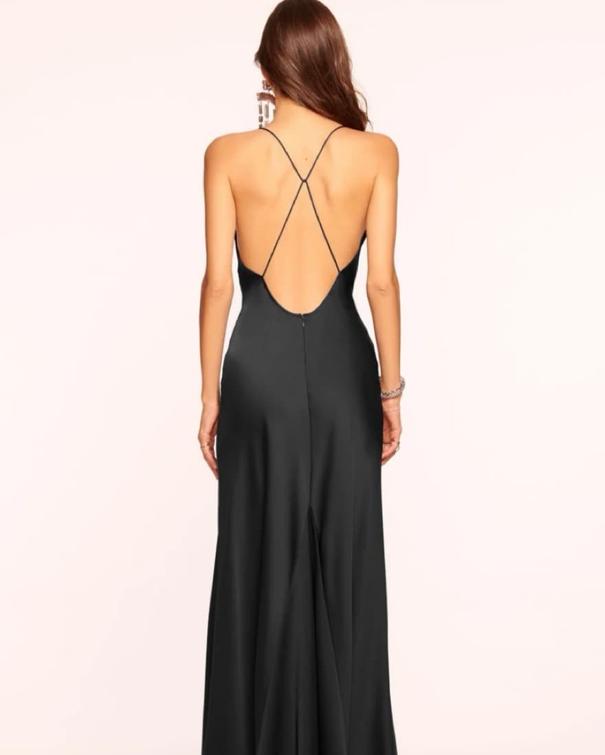 Ramy Brook Black Silk Gown  - Image 2