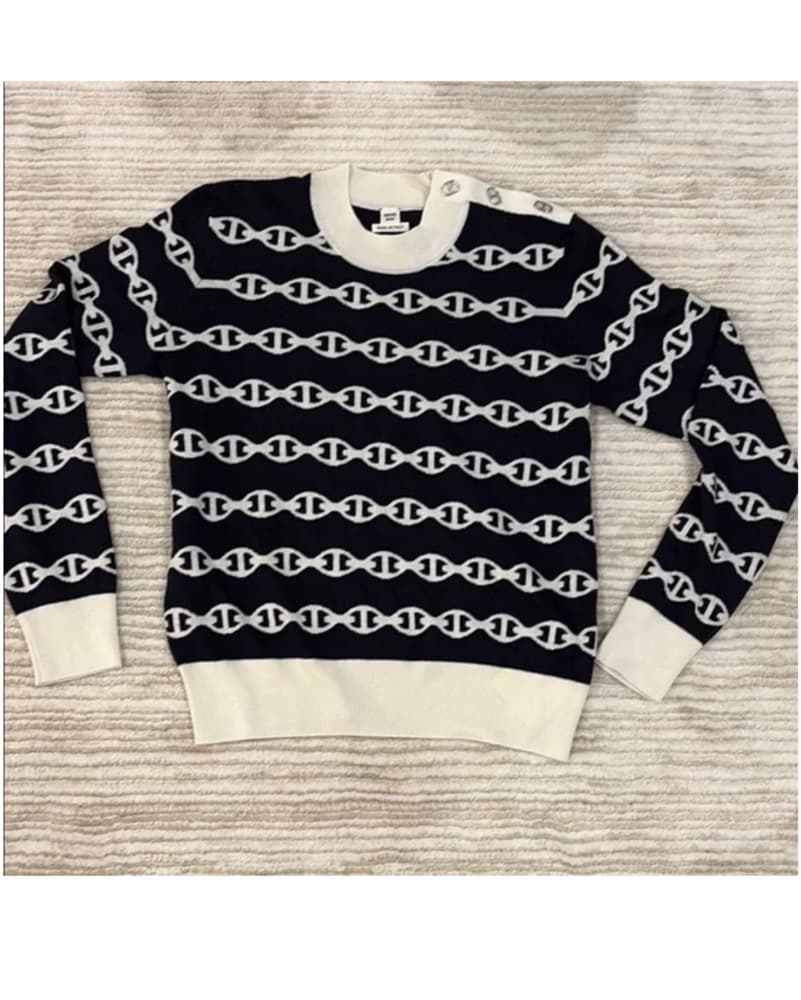 3K Hermes Chaine d’Ancre Sweater Size 36 - Image 2