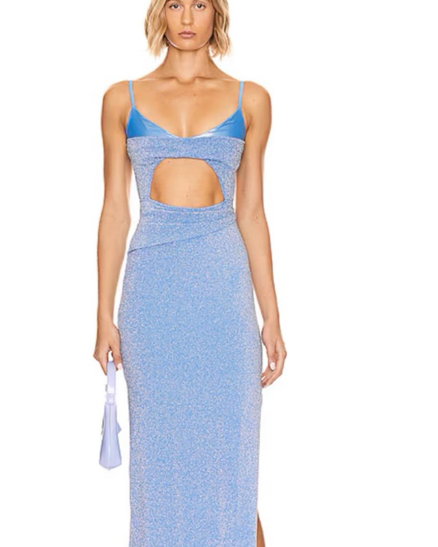 Baobab Atlas Dress in Mystic Blue - Image 1