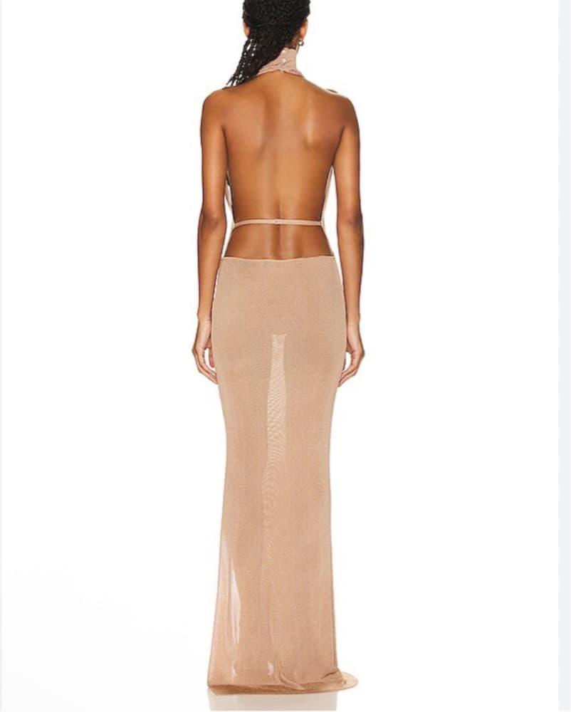 Aya Muse Edo Dress In Nude  - Image 2