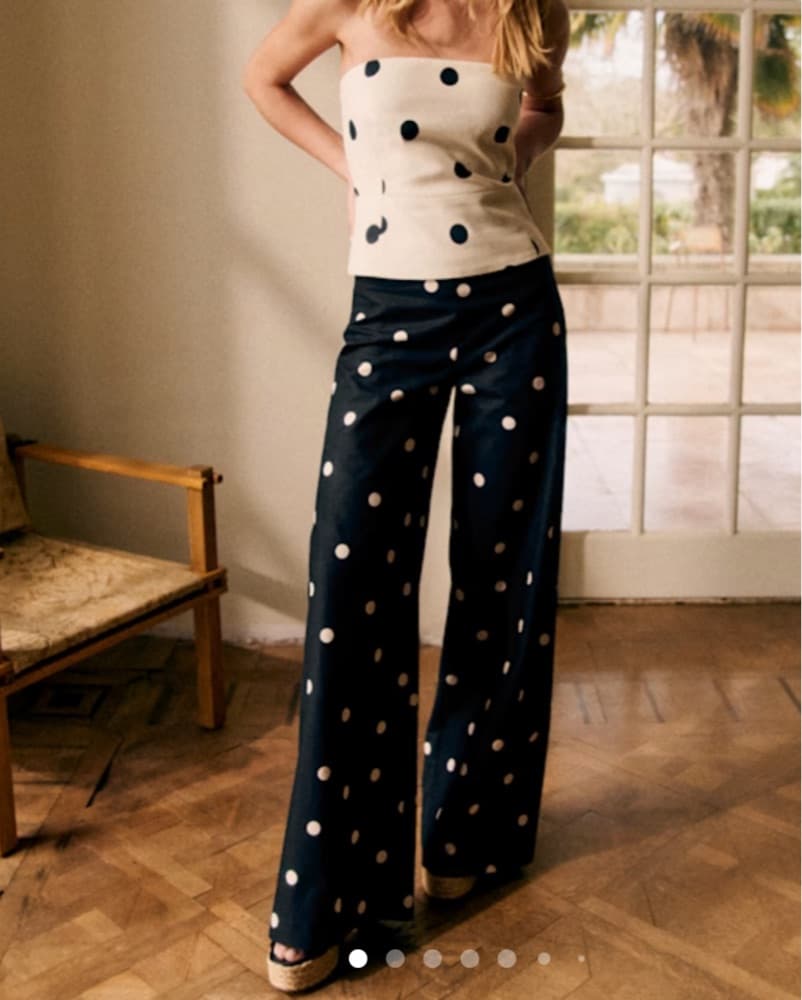 Sezane Tymo Trousers Polka Dot - Image 1
