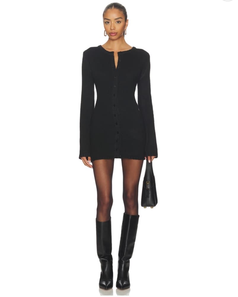 August Fluffy Mini Dress - Image 1